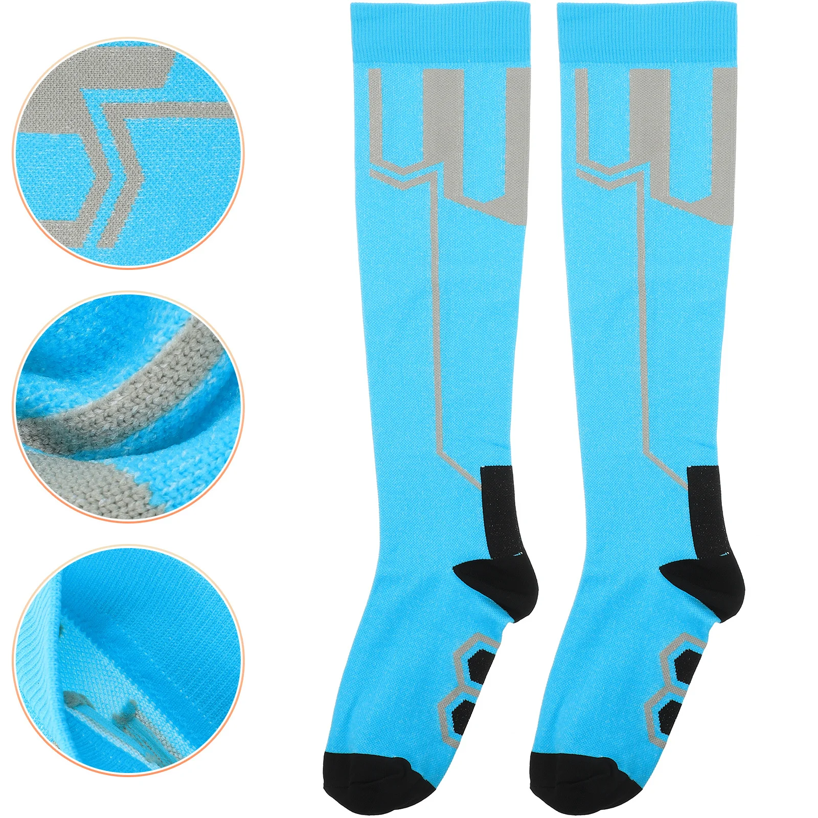 

1Pair Pressure Socks Unisex Elastic Compression Calf Socks Breathable Moisture Wicking Sports Stockings for Outdoor Sports
