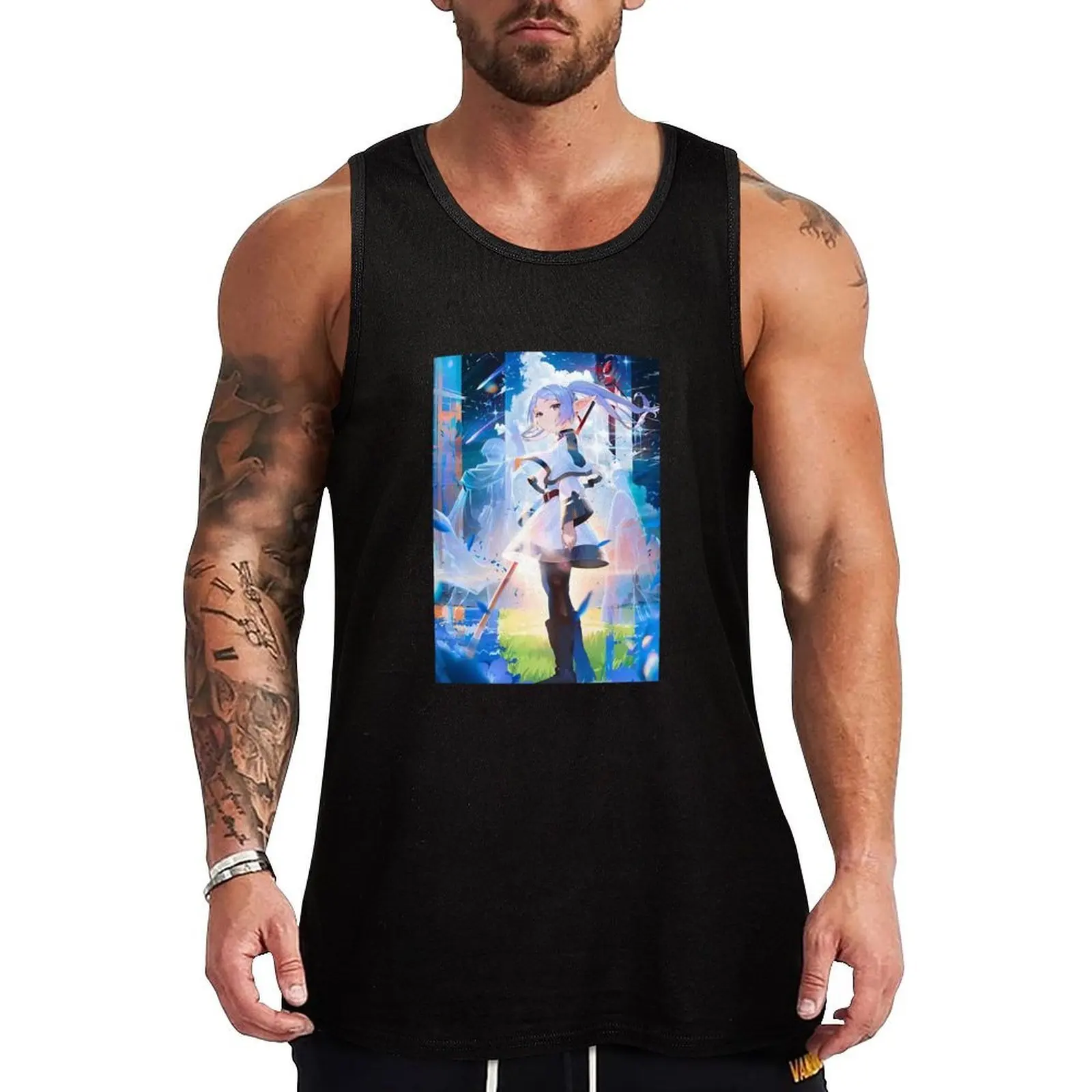 

Frieren Tank Top Flexible Tank Top Stretch Fabric Casual Sleeveless