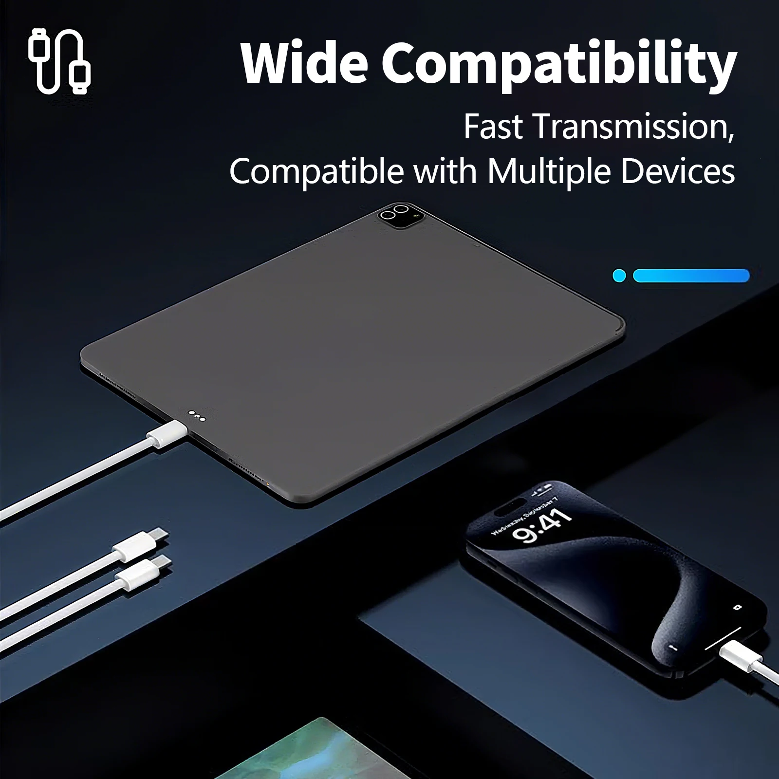 USB C to USB C Cable, 240W Fast Charging Charger Cord, Braided Charger Cable for iPhone 16/15 Pro Samsung/Laptops/iPad/Switch Et