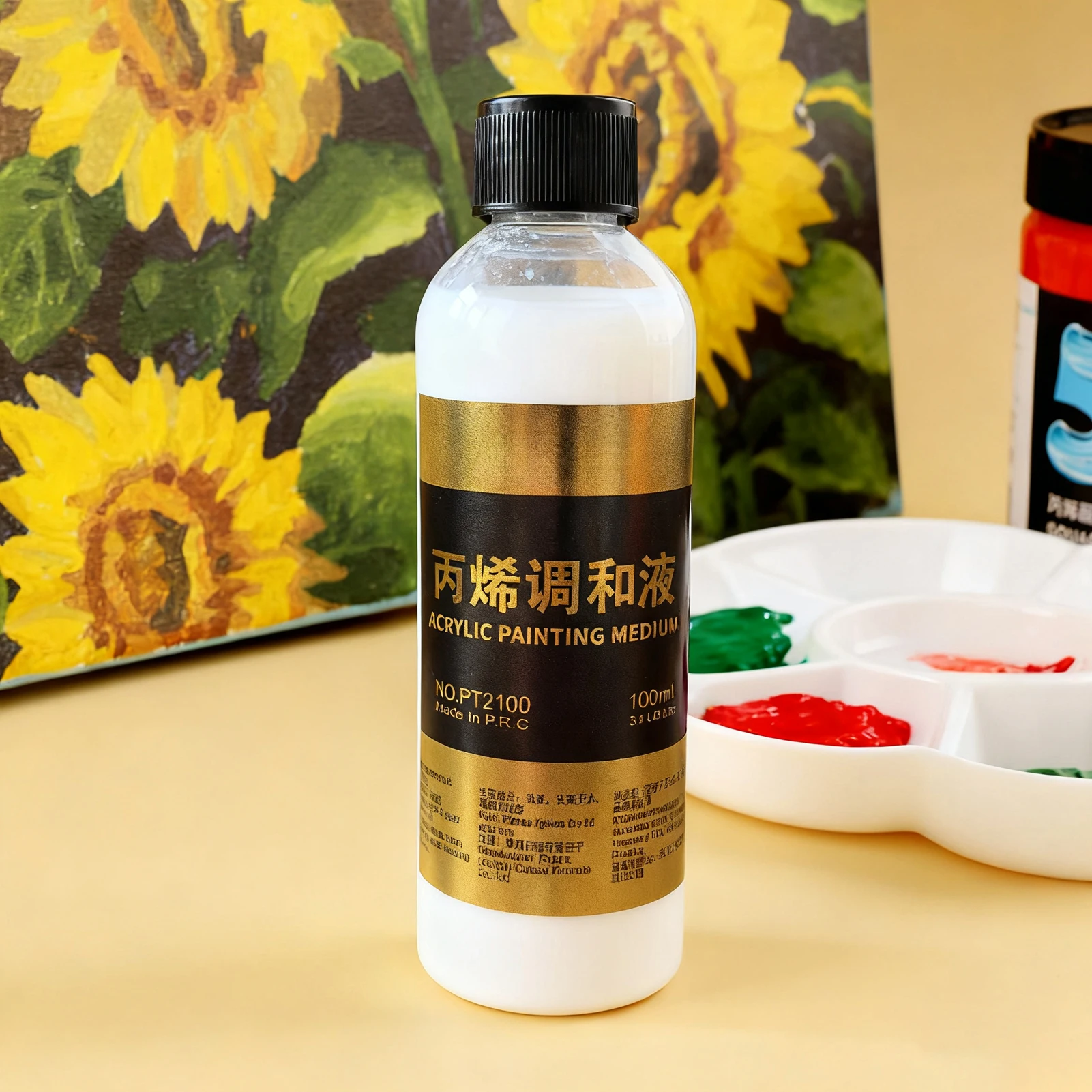 100ML Acrylic Paint Special Blend Liquid Water Powder Diluent Acrylic Pigment Dilute Chroma Medium Art Supplies