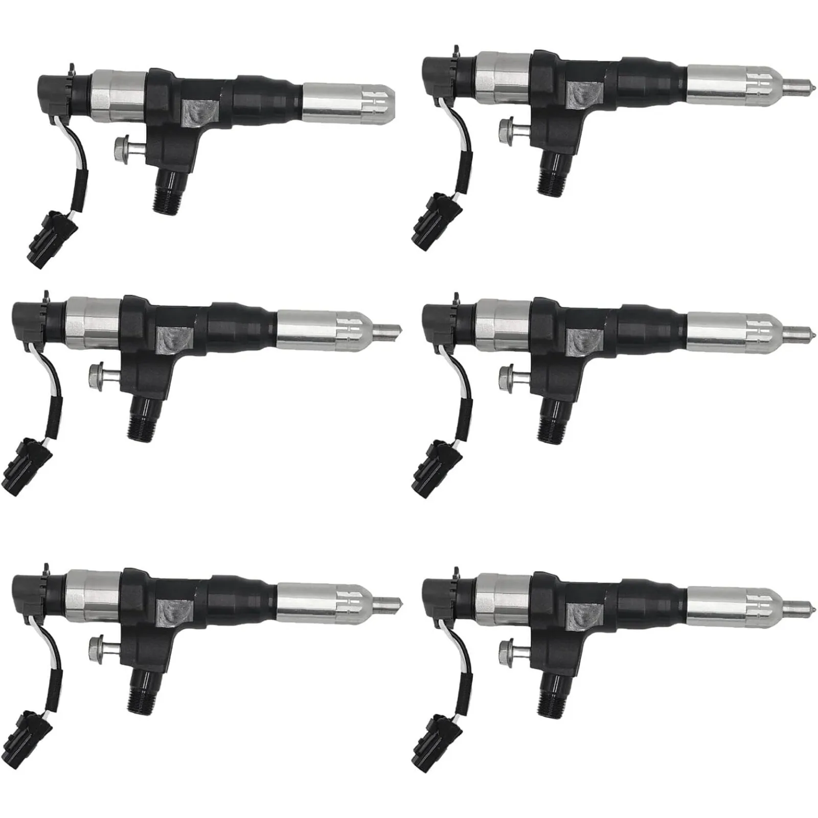 095000-6593 0950006593 Fuel Injector 6PCS J08E Engine for Kobelco SK330-8 SK350 SK350-8 SK200-8 SK210-8 SK250-8