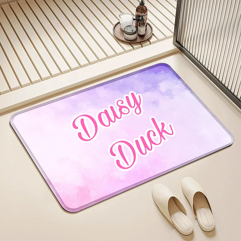 

Disney Daisy Duck Text Door Mat Non-Slip Soft Floor Rug for Home Bathroom Kitchen Living Room Decor
