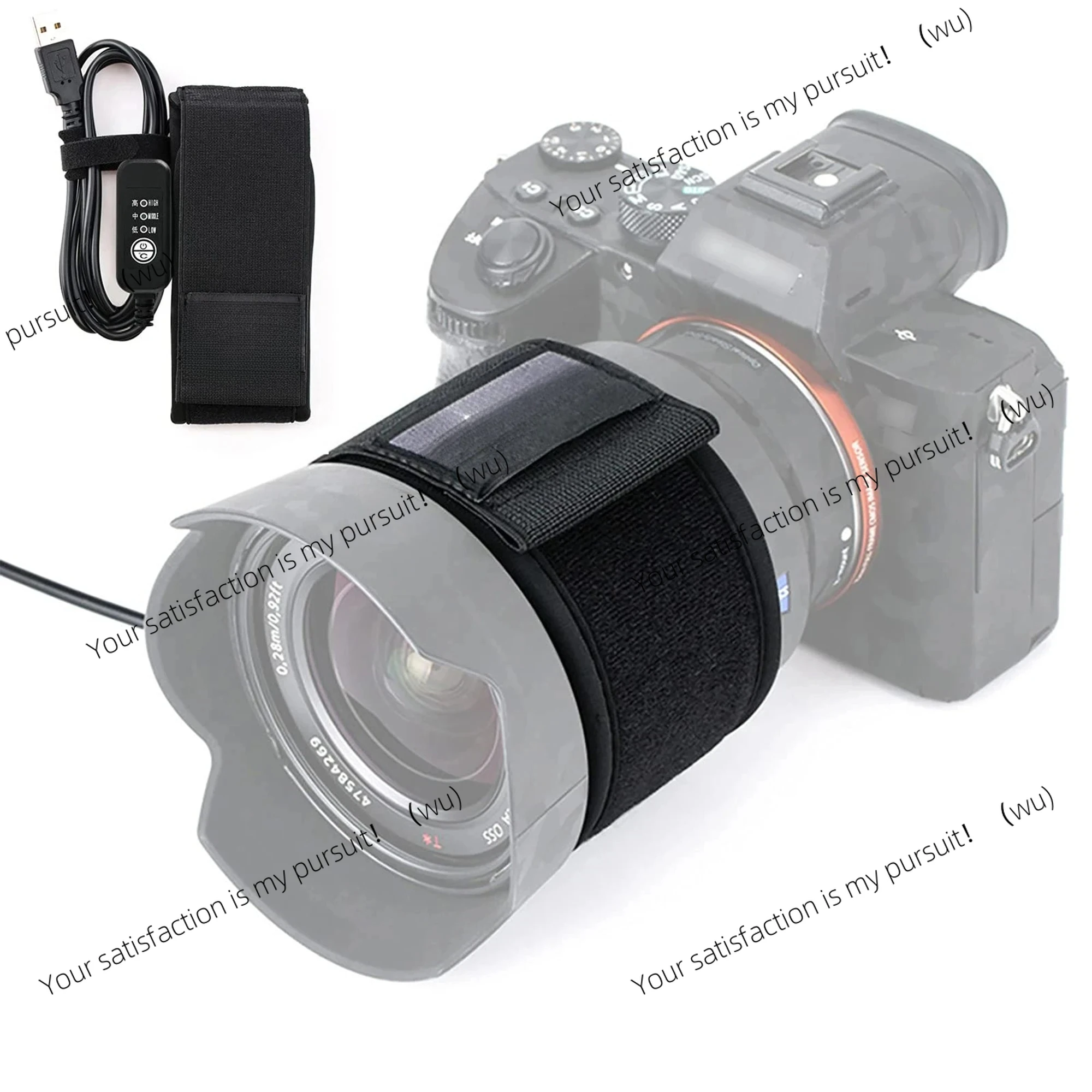 

Adjustable DSLR Camera Lens Dew Heater Strip USB Lens Warmer Heater Photography Photo Shooting Temperature Control Dew Heater