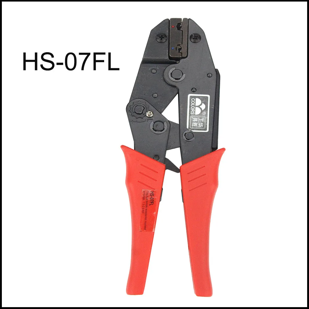 HS-07FL Tool jaw pliers ratchet crimping plier Flag type female receptacles insulated terminals