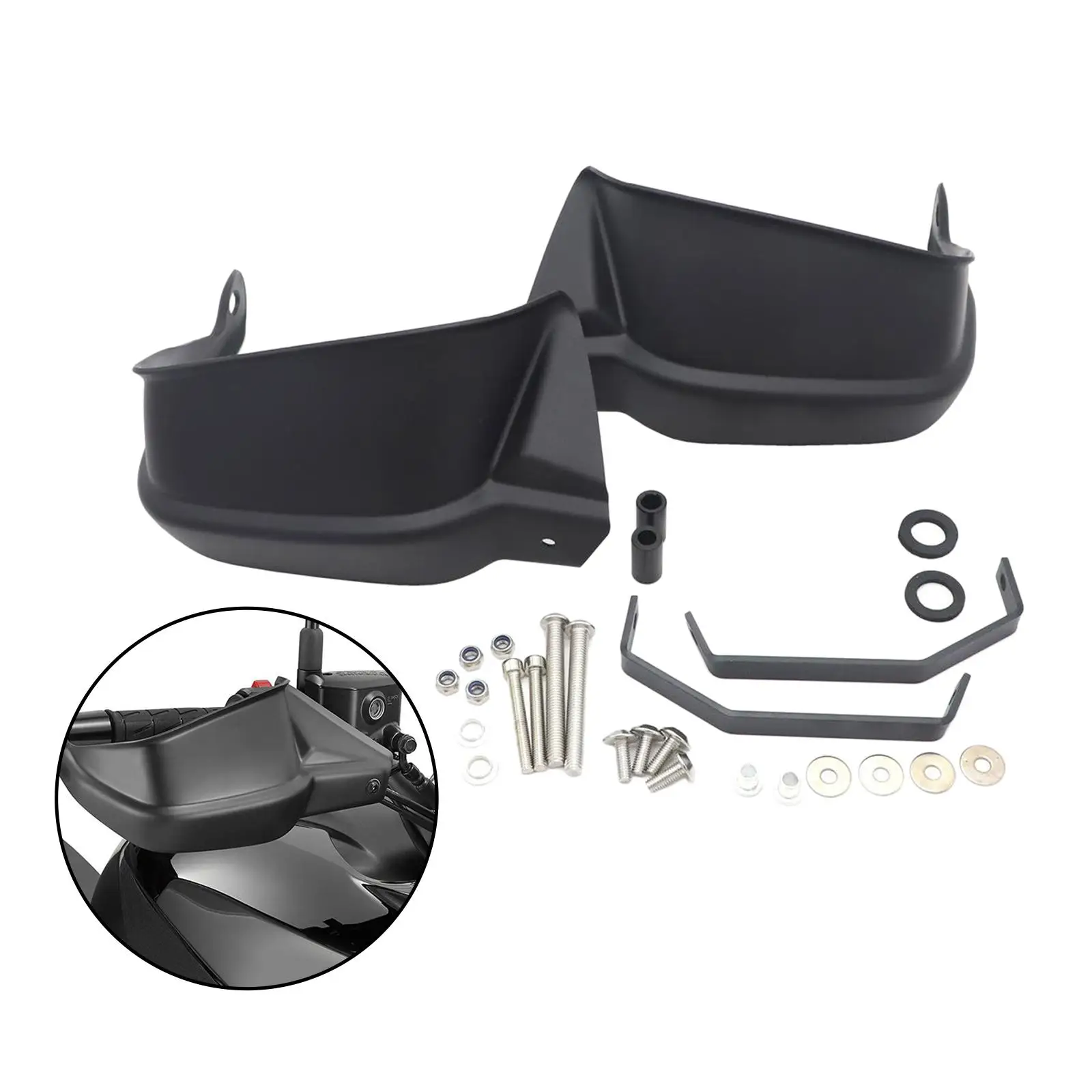 

New Handlebar Hand Guard Protector for Kawasaki 650 1000 Black