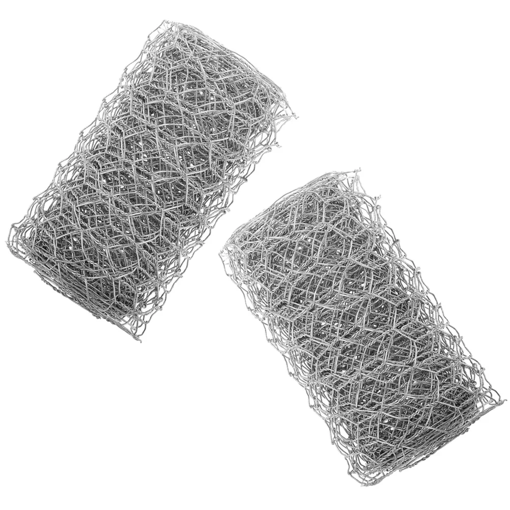 

2PCS Hexagonal Wire Mesh 0.1m 1m Galvanized Chicken Wire Fence for Decor Craft Projects Garden Fencing Poultry Netting