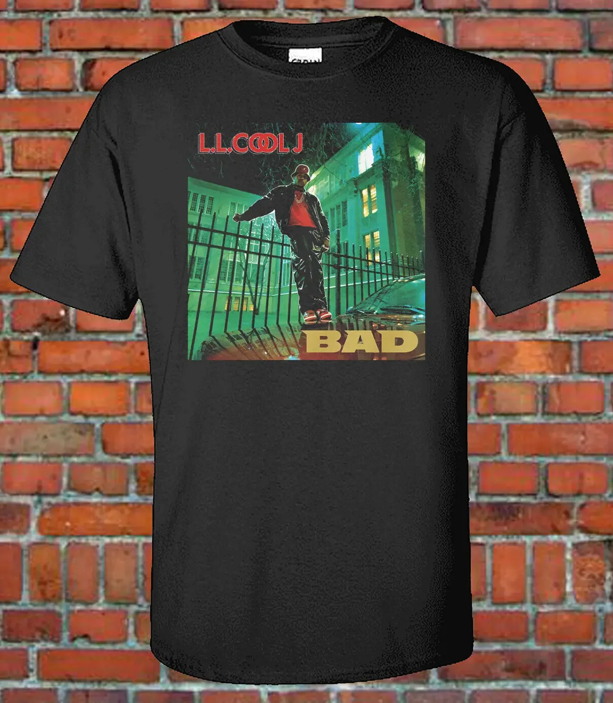 LL Cool J Bad Album Cover T shirt Hip Hop Vintage Classic 80s