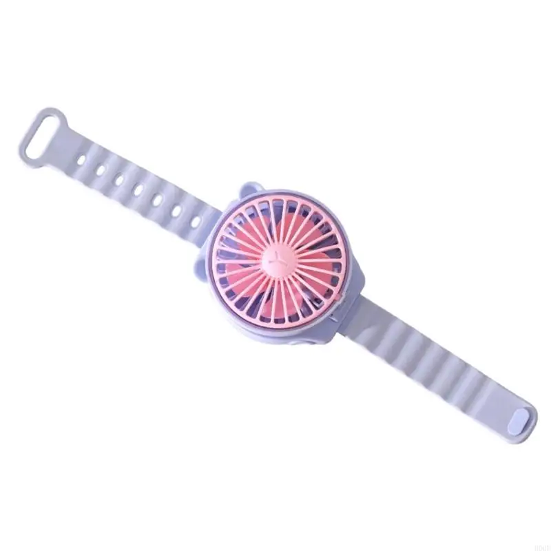 900F AM4 Chạy bằng pin Đồng hồ mạnh mẽ Quạt động Phim hoạt hình nhỏ nhẹ