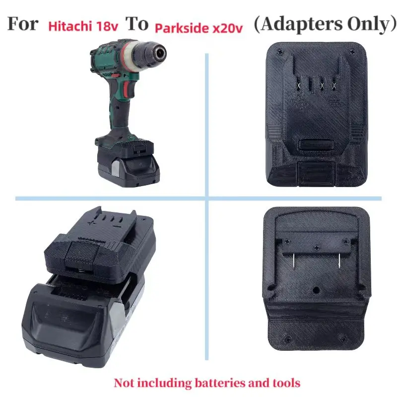 Battery Adapter Converter For Hitachi 18v Lithium Converter To  Lidl Parkside X20V  Brushless Tools (Only Adapter)