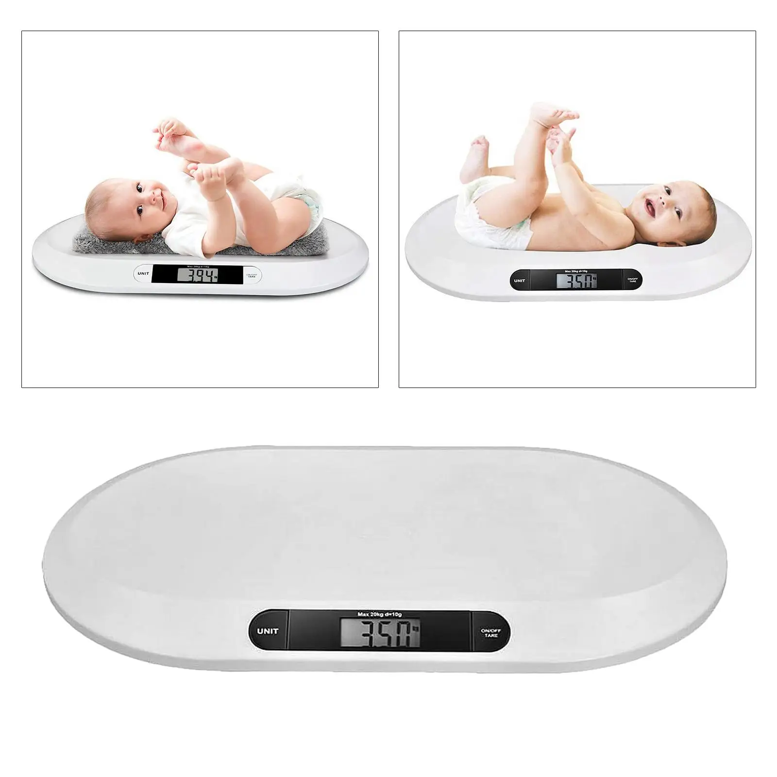 Digital Electronic Weighing Scale Infant Pets Bathrooms 20KGS/44LBS