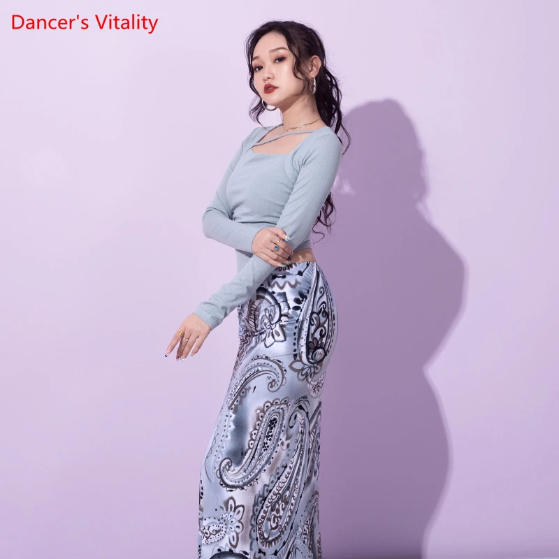 Belly Dance Training Clothes for Women Bellydance Tops and Printed Skirts Professional Dance Clothes Oriental Dance Clothing