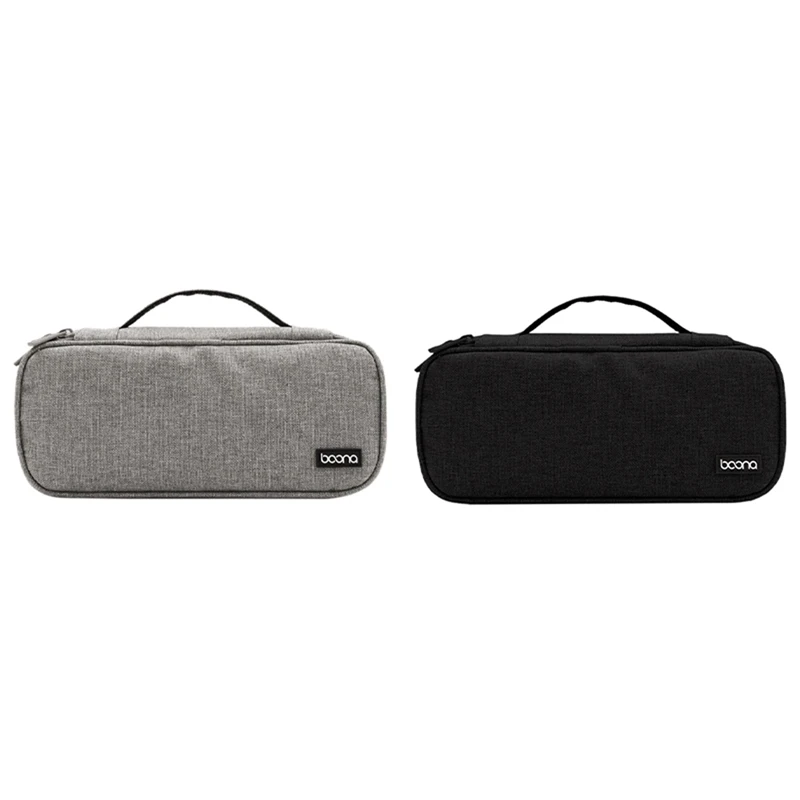 

Hot Saleboona 2X Travel Storage Bag Multi-Function Storage Bag For Laptop Adapter,Power Bank,Data Cable,Charger,Gray & Black