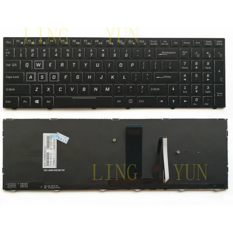 

Клавиатура Z для Clevo N850HJ1 N850HK1 N855HK1 N857HK1 N950TP6 N957TP6 N870HK1 (US-раскладка)