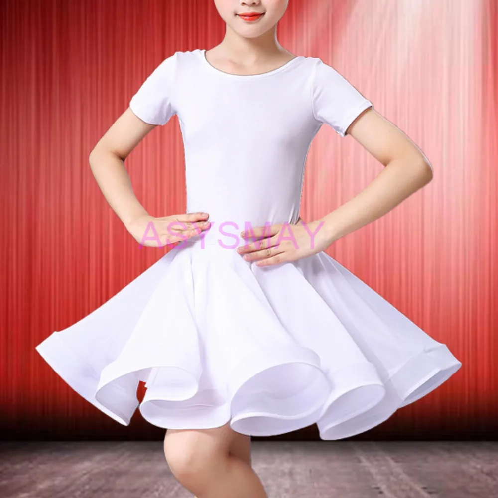 فستان رقص لاتيني للفتيات المهنية للأطفال ملابس رقص السالسا للأطفال فساتين التانغو الحمراء فستان أداء مرحلة الرقص