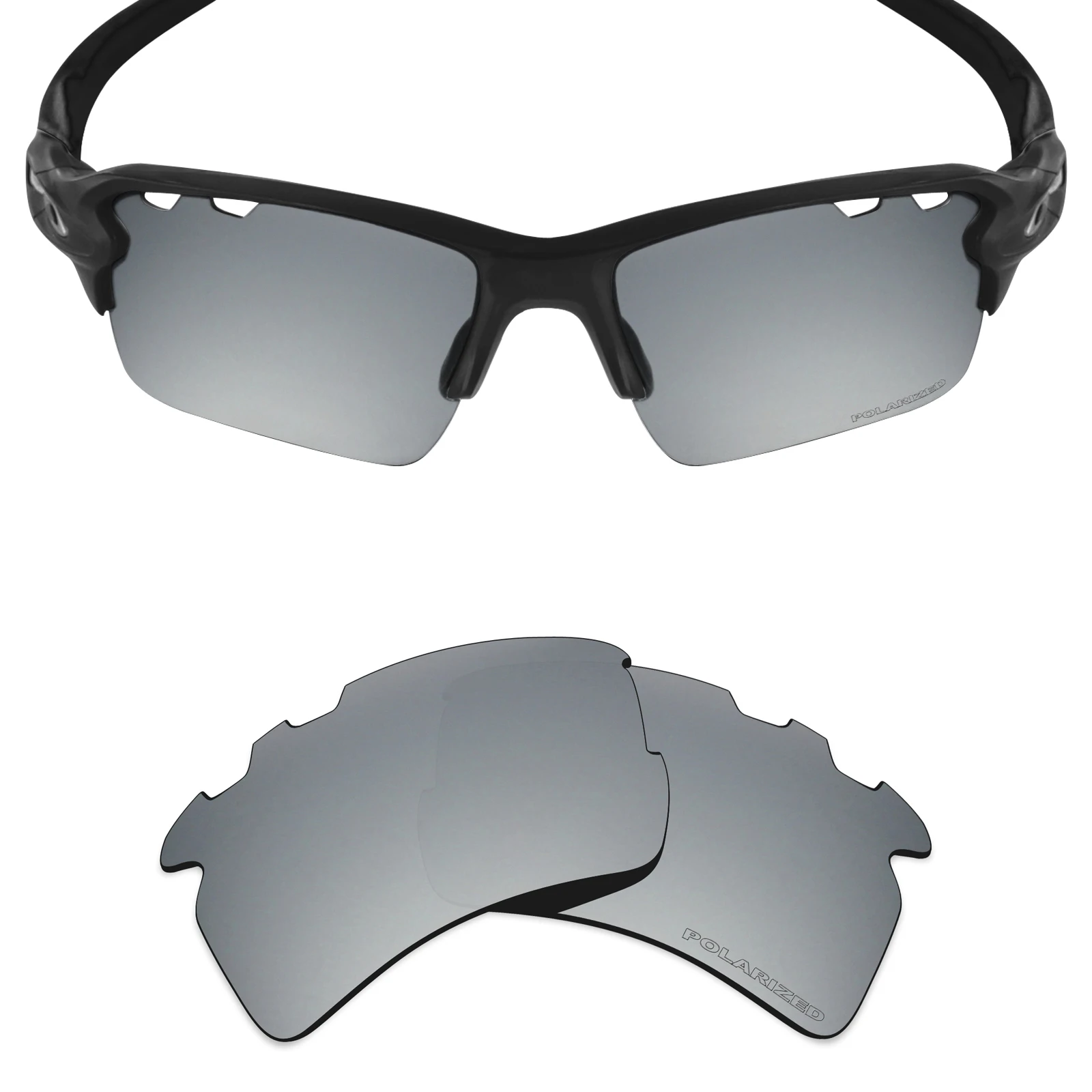 ezoptix123 Etched Anti-salt Polarized / Non-Polarized Lenses Replacement for Oakley Flak 2.0 XL Vented OO9188 - 59mm Sunglasses