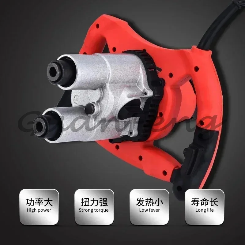 220V 2500W High Power Cement Double Head Powder Coating Mixer