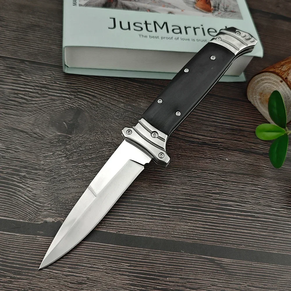 Italian Style AU TO Folding Pocket Knife 440C Blade Chicken Wing Wood Handles Outdoor Tactical Multitools Survival Tools