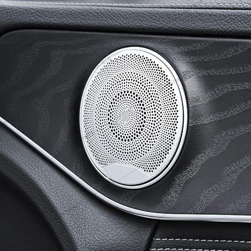 Car Styling Car Audio Speaker Car Door Loudspeaker Trim Cover Sticker For Mercedes Benz C E Class GLC W205 X253 W213 Accessories view 3