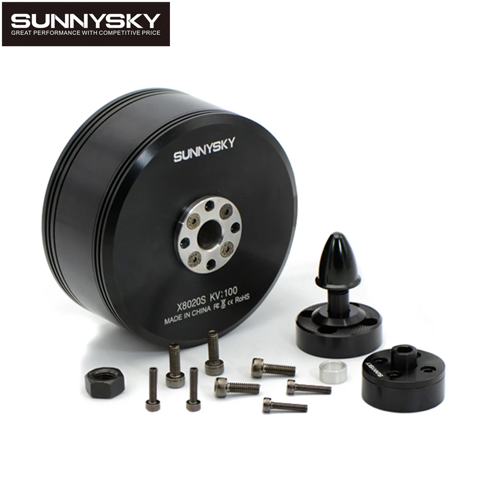 

Sunnysky X8020S 100KV 120KV 12S 10mm Shaft Brushless Motor Compatible 100A ESC For Multi-rotorsPlant Protection Machine UAV