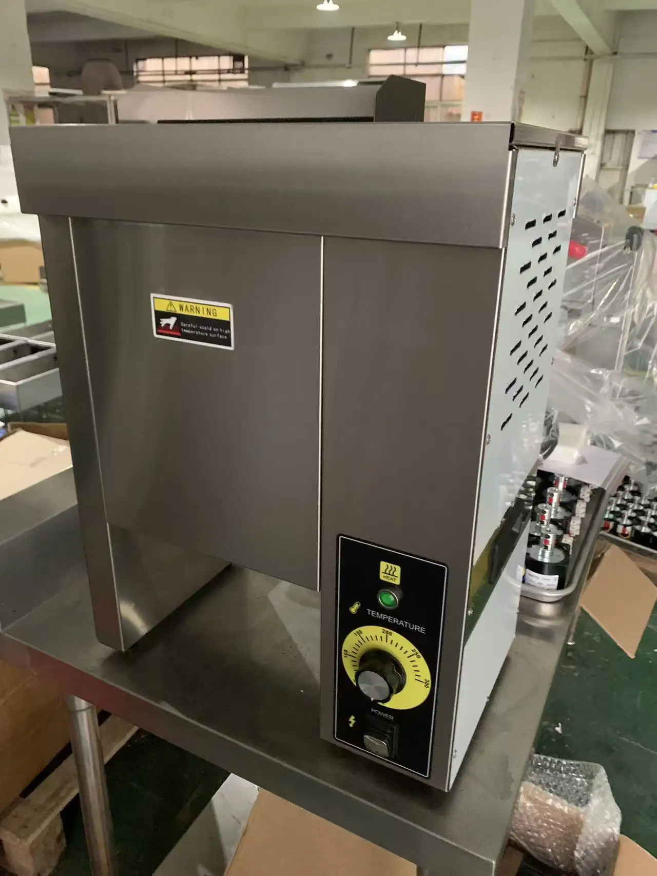

Completely upgraded Conveyor Bun Toaster with Adjustable Thermostat Control Restaurant Bun Toaster Machine