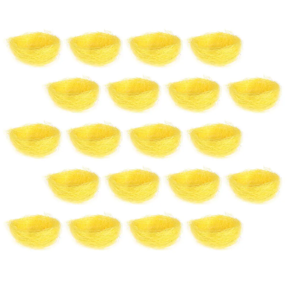 

20pcs Bird Nest Plate Decor Handmade Simulation Nests For Wedding Party Table Decoration Desktop Balcony Garden Ornaments Photo