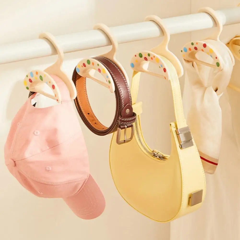 Expandable Wardrobe Hooks Non-slip Purse Hooks Bag Hanger Shape Hook Stackable Anti-slip Organizer Traceless Punch-free for Bags