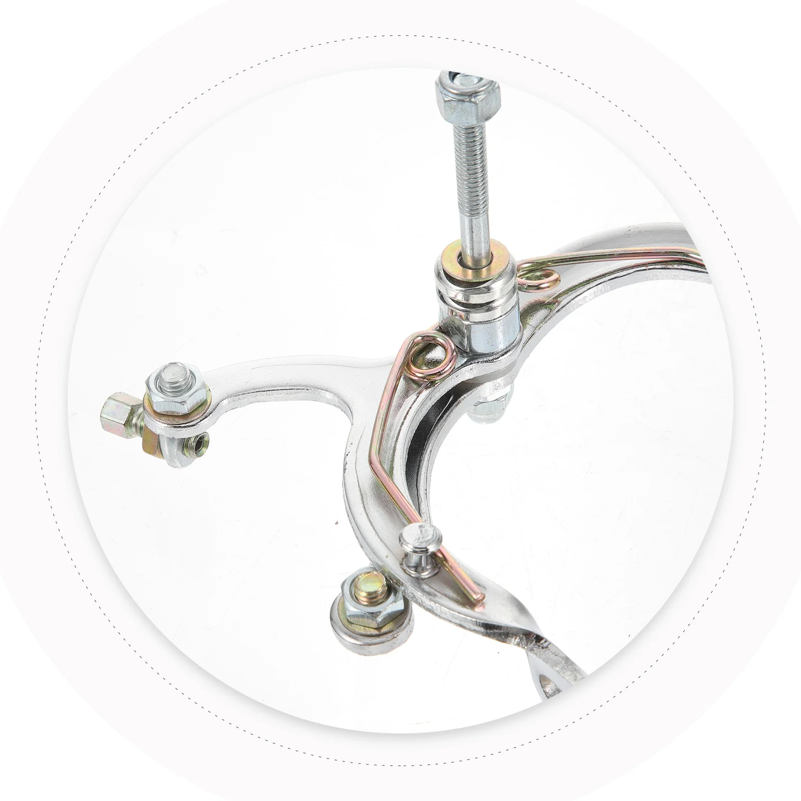 2Pcs Bike Brake Calipers High-Class Rubber Metal Brake Pads Enhanced Stopping Power for Folding Bikes