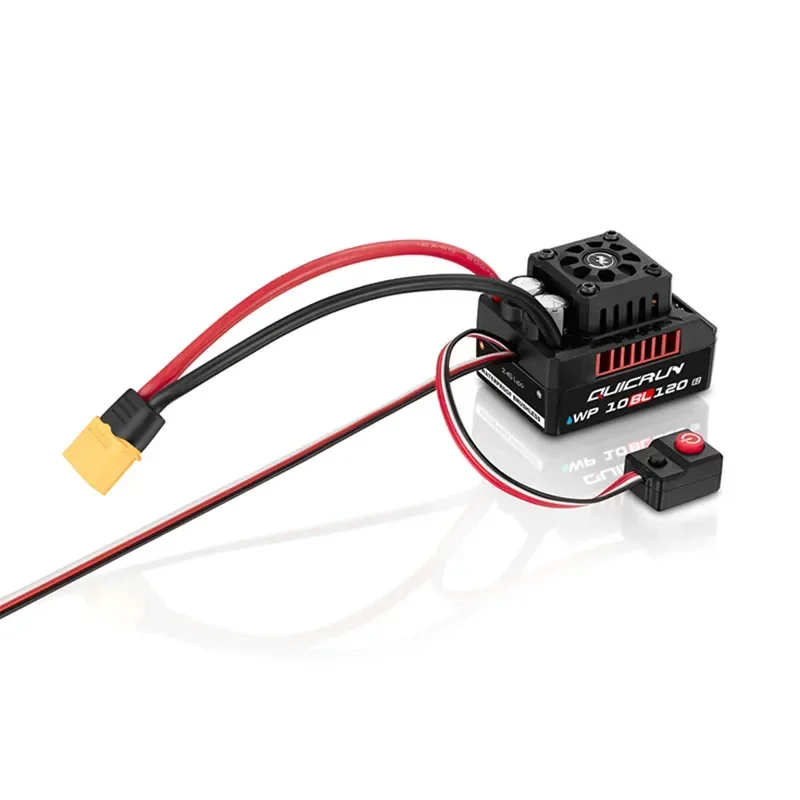 Hobbywing QuicRun WP 10BL120 120A ESC Regolatore elettronico di velocità senza spazzole impermeabile per camion da corsa breve RC, camion Monster