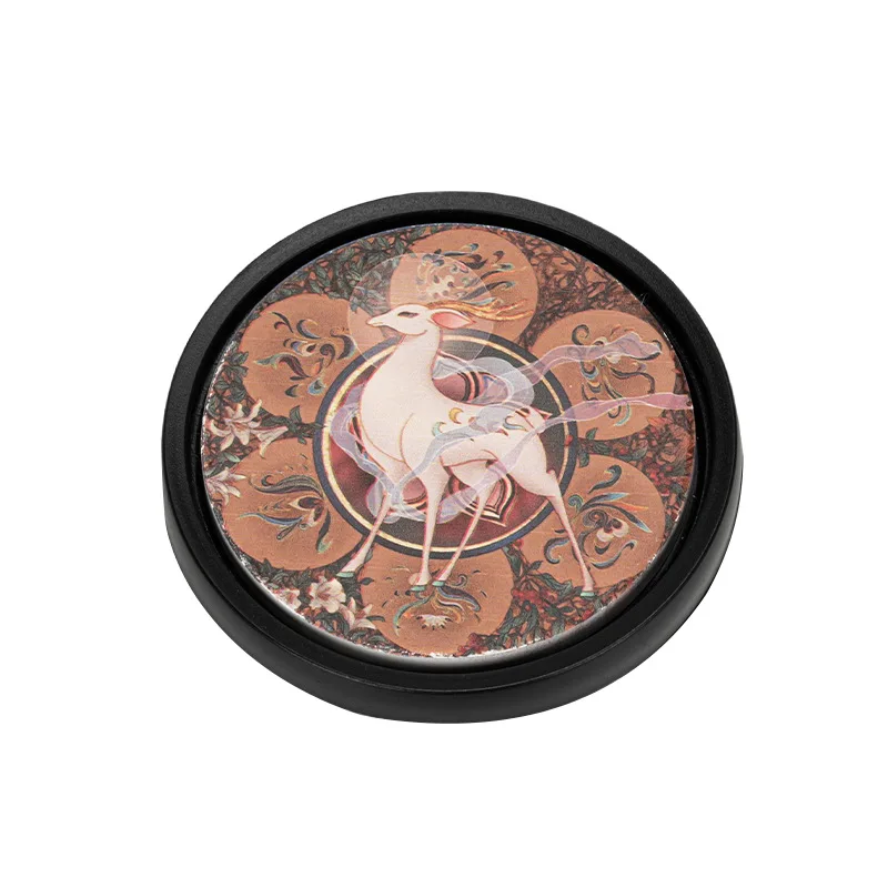 Vintage Simple Ceramic Round Coasters Heat Insulation Absorbent Anti-scald Coaster Home and Decoration Kitchen Utensils
