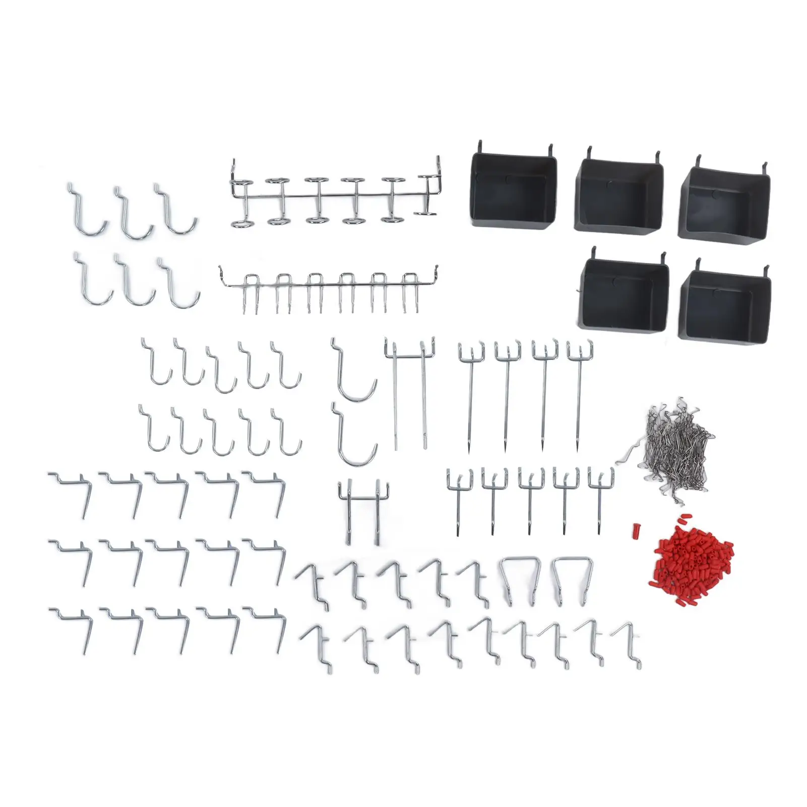 

114-Piece Pegboard Hook Set for Tool Storage & Organization - Ideal for home Workshop & Key Holder Solution