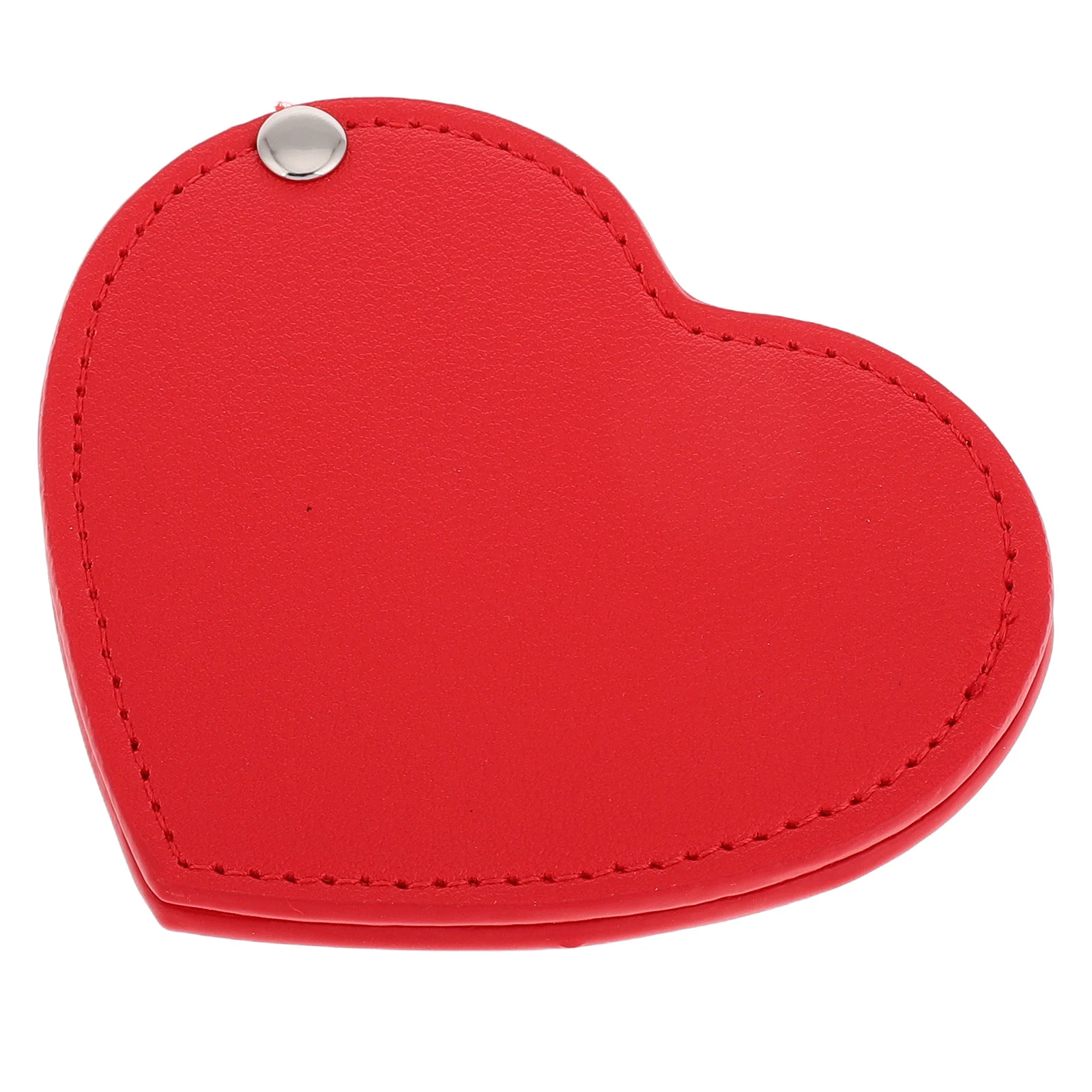 Niedlicher Mini-Taschenspiegel in Herzform, tragbar, PU-Abdeckung für Frauen, Reisen, Camping, täglicher Gebrauch, kompakt
