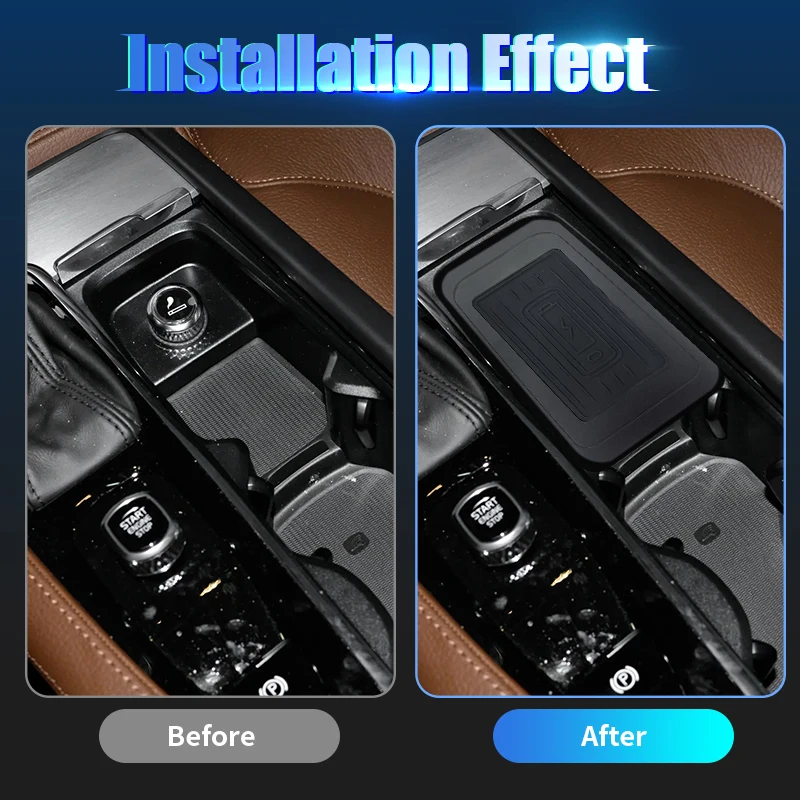 شاحن سيارة لاسلكي شاحن الهاتف حامل شحن لفولفو XC90 S90 V90 XC60 S60 V60 C60 2018-2021 اكسسوارات