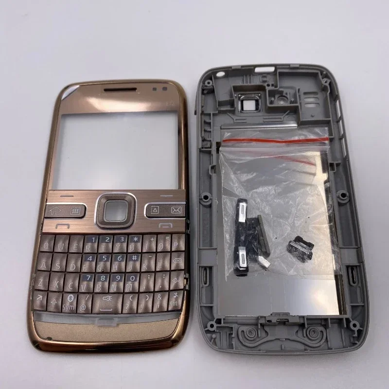 Housing Front Faceplate Frame Cover Case+Back Cover/battery Door Cover+Keypad for Nokia E72