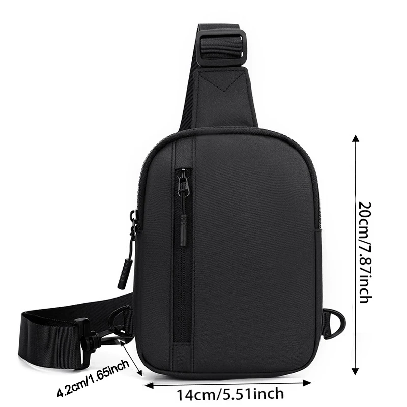 Oxford Chest Bag For Men Women Casual Sling Shoulder Crossbody Pack Waterproof For Outdoor Running Cycling Travel Phone Bags