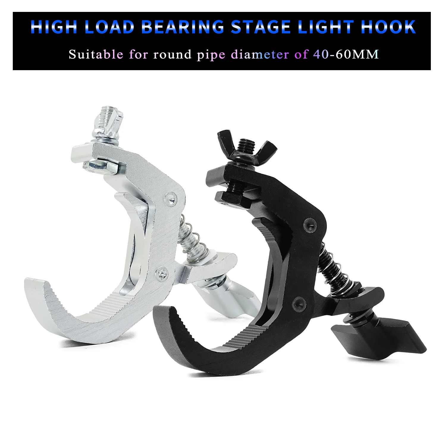 Stage Lights Aluminium Material Hooks150kg 40-60mm Hook Light Clamp Holder LED Disco Stage Effect Light Truss