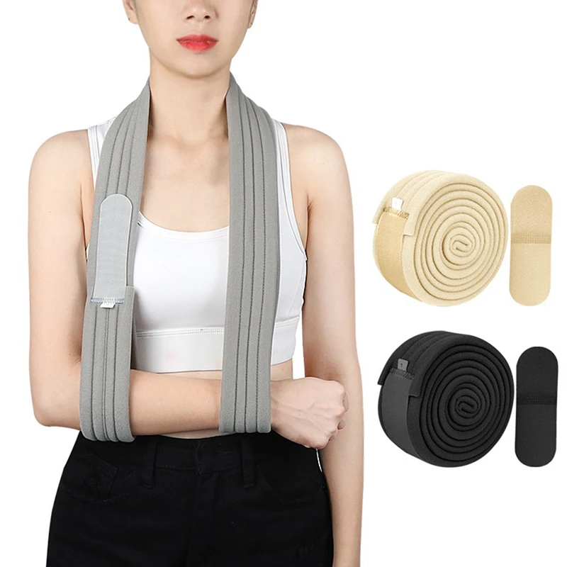 1PC Adjustable Arm Sling Fracture Recovery Forearm Breathable Fixation Sling Shoulder Support Braces Supports For Patient+~