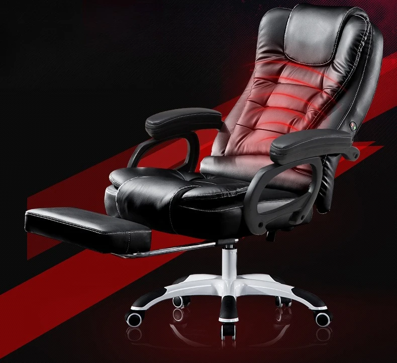 Office chair boss chair massage chair nylon foot three-point armrest massage foot rest optional computer  home
