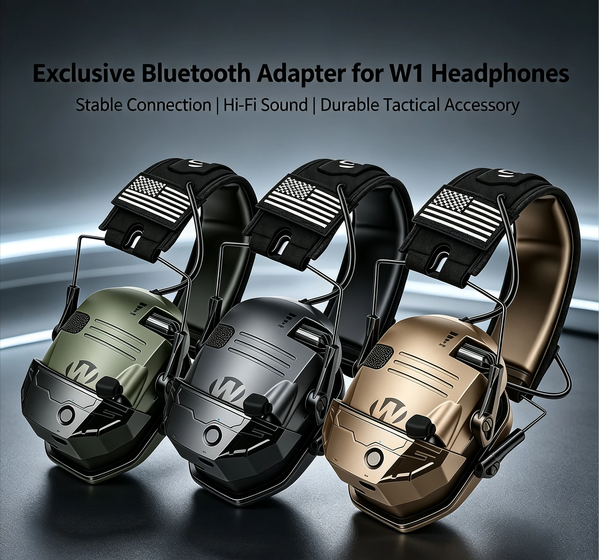 Wireless Bluetooth Tactical Professional Noise Reduction Active Anti-Noise Shooting Hearing Protector Earmuff Headset