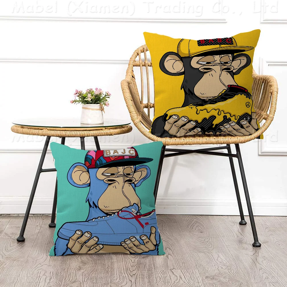 Sneaker Ape Pillow Cushion Cover Pillowcase Living Room Sofa Home Decor Customized