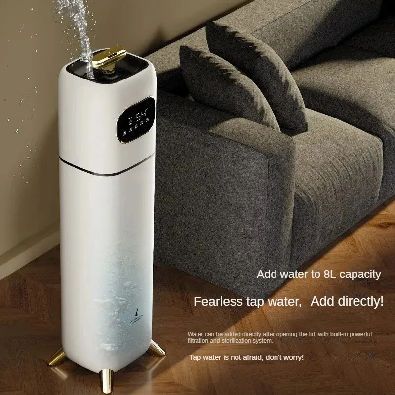 電気床タイプ空気加湿器,容量9l,空気清浄機,ミストジェネレーター,インテリジェントタッチスクリーン,調整可能,アロマテラピー,220v