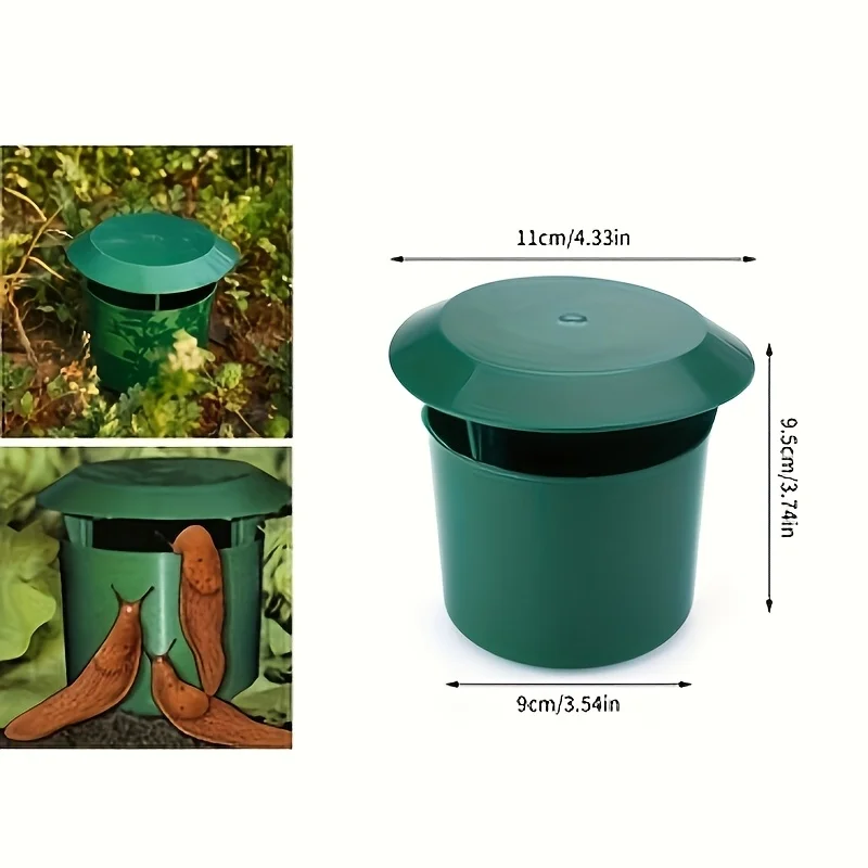 Plastic Snail Trap Cage, Reusable Snail Catcher Box, Garden Yard Farm Insect Trap Snail House Pest Control Tool