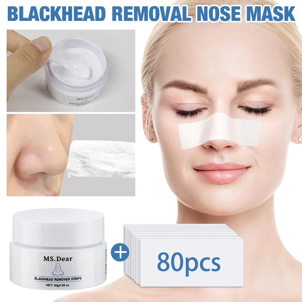 Livraison directe nez points noirs dissolvant 60 pièces autocollants nez masque pores bande points noirs Peeling masque nettoyage en profondeur soins de la peau