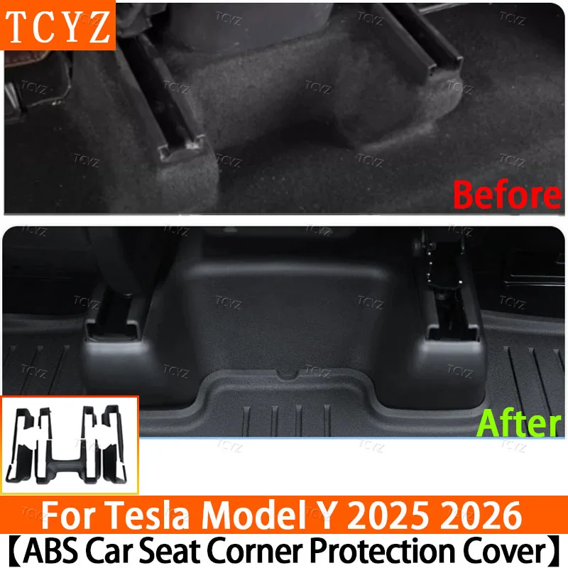 

For Tesla New Model Y Launch Juniper 2025 2026 Standard Premium and Performance Front Seats Under Seat Drawer TPE Storage Box