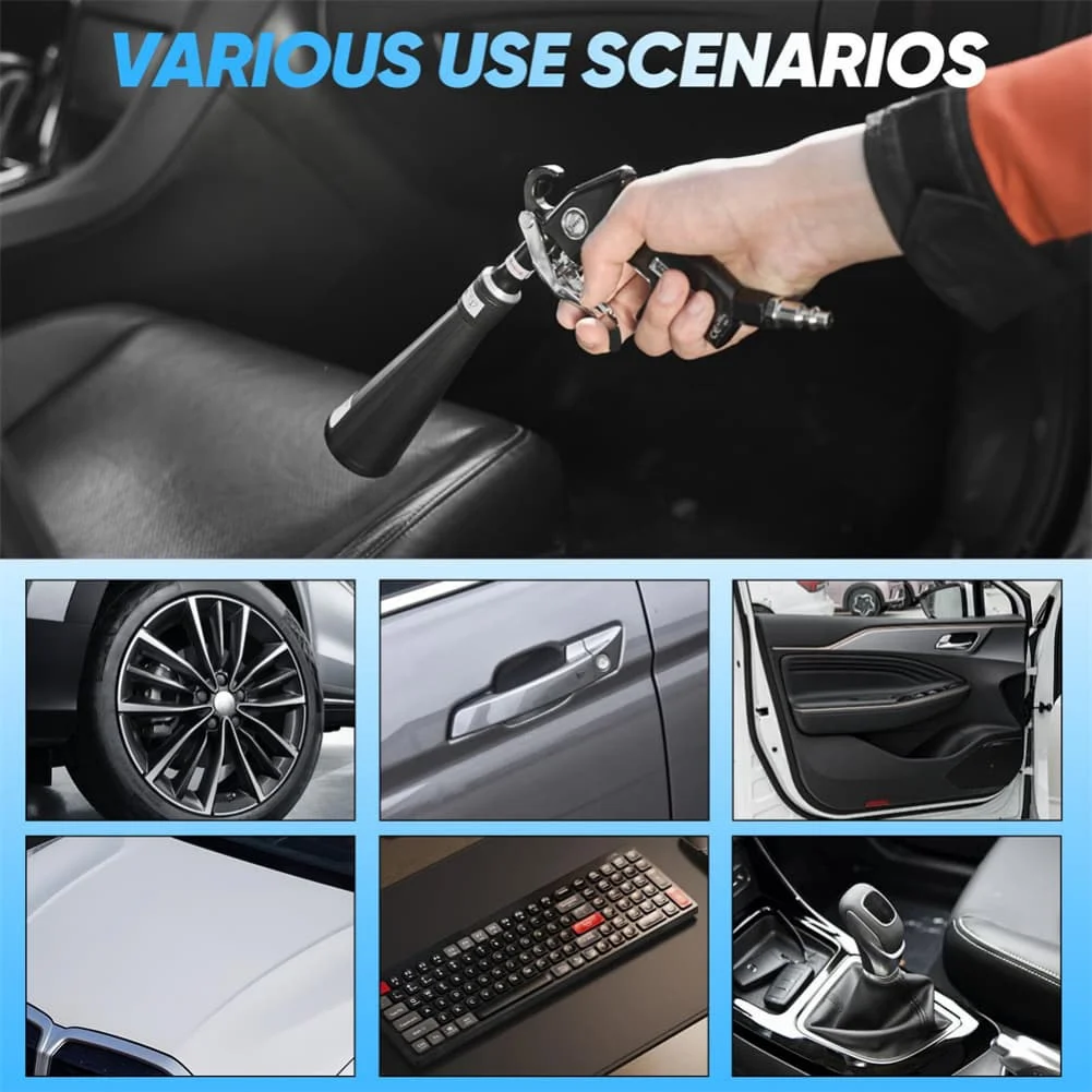 

For Cars Air Blow Tool Compressed Duster Interchangeable Nozzles Connectors Fit Most Compressors For Air Compressors