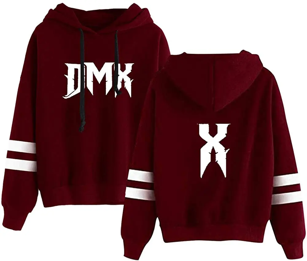 DMX Rip-Sudadera con capucha para hombre y mujer, prenda deportiva Unisex con mangas paralelas, sin bolsillos, estilo Hip Hop, rapero, ropa de descanso en paz