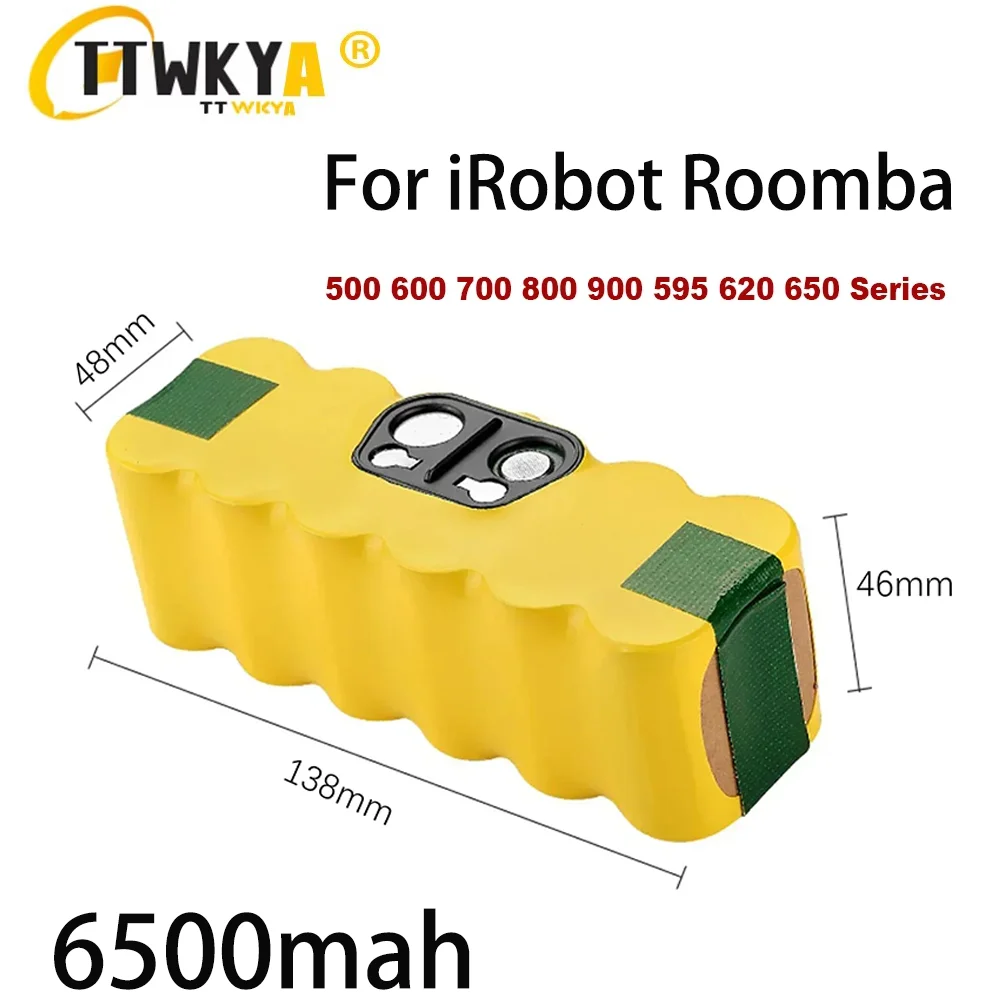 

Аккумуляторная батарея для iRobot Roomba 500, 6500 мА/ч, 14,4 В, 12800 мА/ч, Roomba 600, 700, 800, 620, аспиратор для iRobot roomba 650, 770, 780, 580