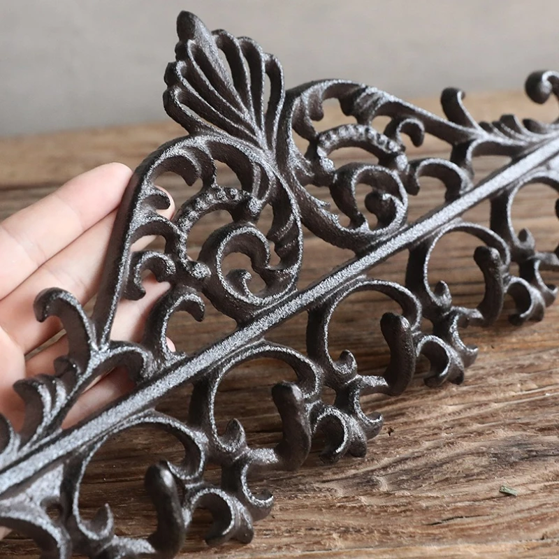 American Retro Creative Cast Iron Geometric Wool Hook Wall Decoration Living Room Entrance Wall Foyer Hanging Clothes Hook