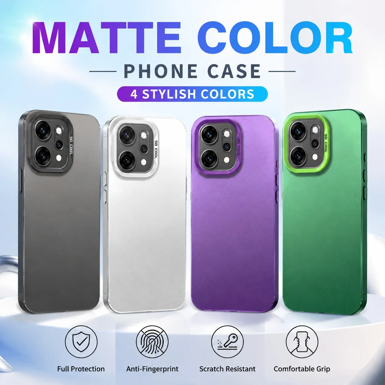 IMD-Handyhüllen für OPPO Reno14 Reno 14 Pro 14Pro 5G Aurora Laser Einfache Stoßfeste Metallische Textur Harte Original-Bumper-Hüllen