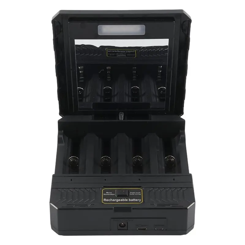 YANA50I 18650 Solar Lithium Battery Smart Type-C Four-Slot Multi-Function Outdoor