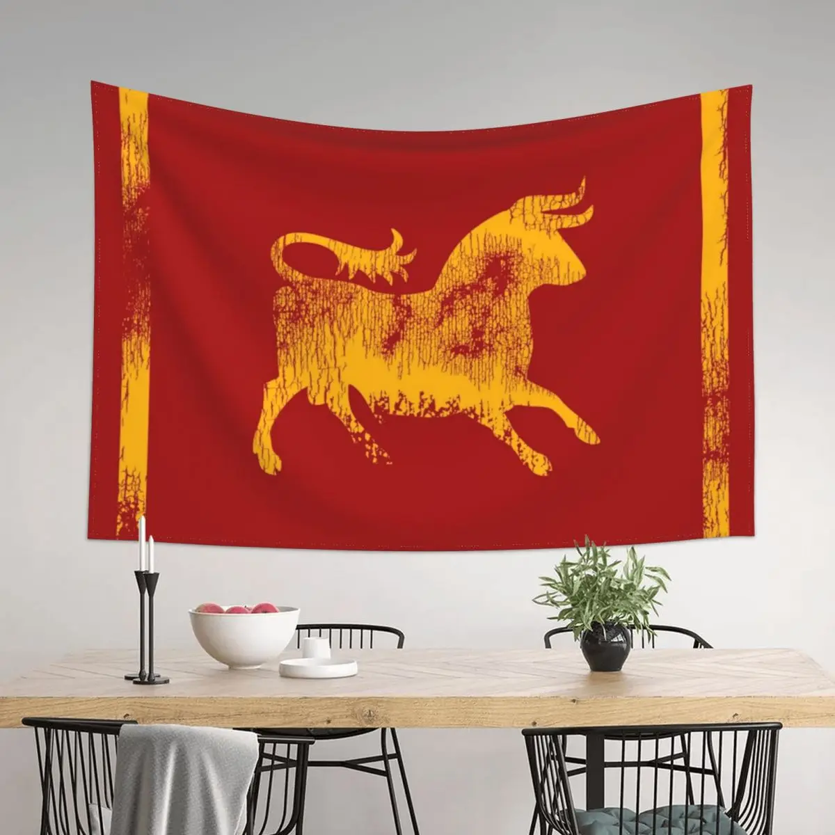 

Caesar's Legion Logo (WornYellow) Tapestry Decorative Wall Wallpaper Bedroom Carpet On The Wall Tapestry